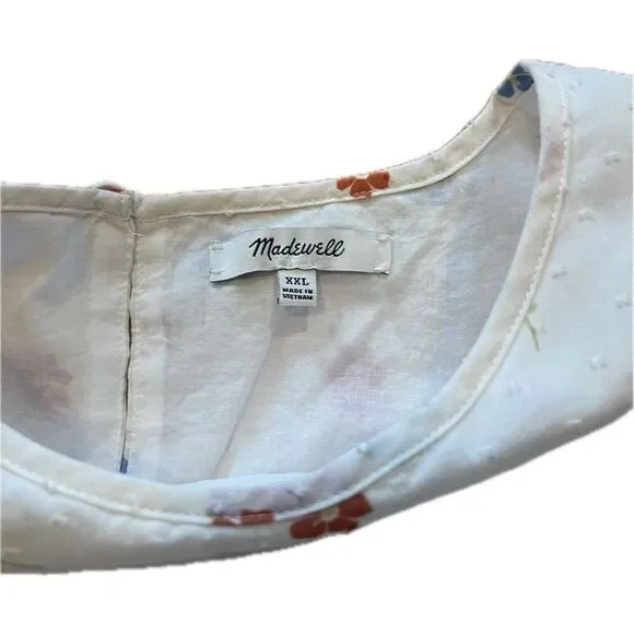 Madewell Tiered Mini Flower Cottagecore Dress Women’s Plus Size XXL - Picture 4 of 9